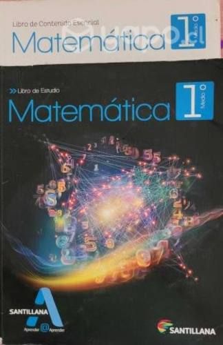 Libro Matemática 1ro medio Aprender Santillana