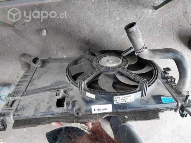 Radiador de agua y electro chevrolet sail 2012