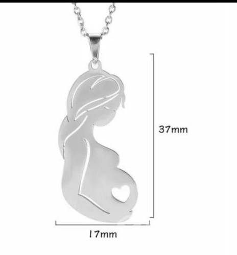 Hermoso Colgante madre e hija, + cadena de 45 cm.