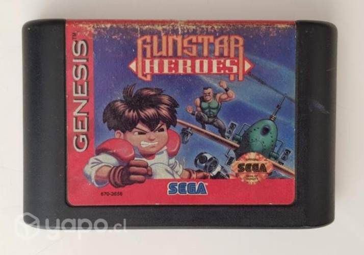 Juego Sega Genesis Gunstar Heroes Original