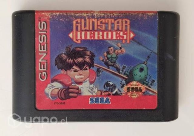 Juego Sega Genesis Gunstar Heroes Original