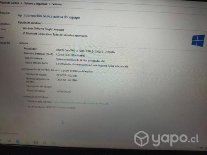 Notebook gama media DELL core I5