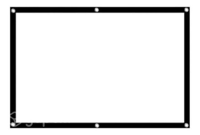 Pantalla De Proyección Hd Portátil Telón Proyector