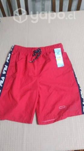 Short fila rojo talla m original