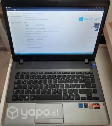 Notebook Samsung AMD A-6 PRO 2.70 GHZ 4GB RAM