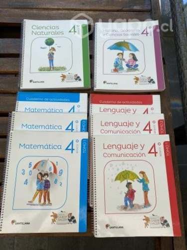 Libros Textos Escolares 4to Básico SANTILLANA