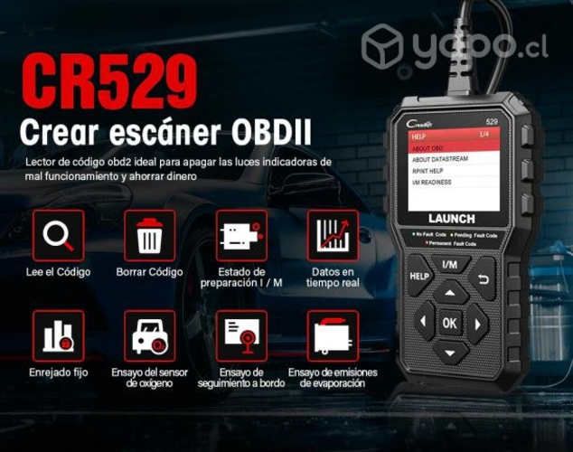 Scanner 529 CR529 OBD2 lector de código de errores