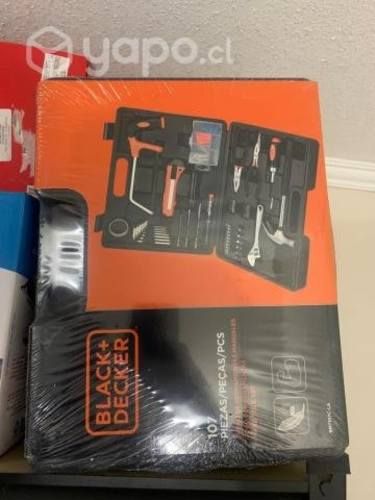 Set 107 pzas herramientas manuales Black+Decker