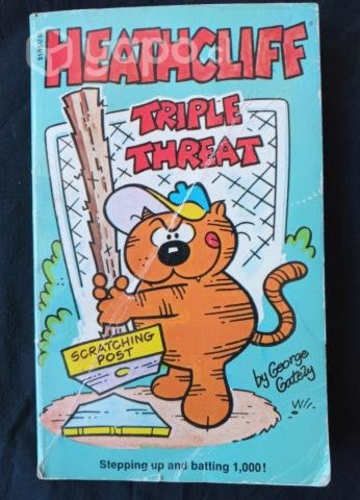 Libro Heathcliff Triple Threat, 1984, en inglés