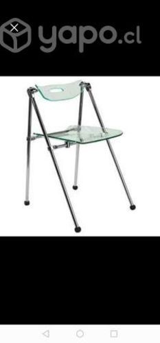 Escritorio de vidrio + silla