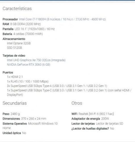 Notebook gamer HP Victus 16-d0501la