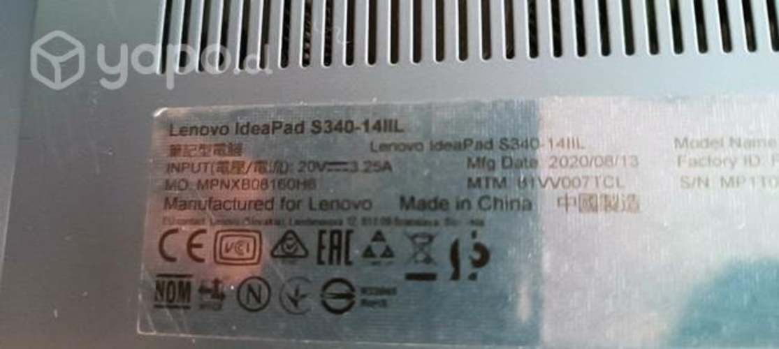 Notebook lenovo idepad s340