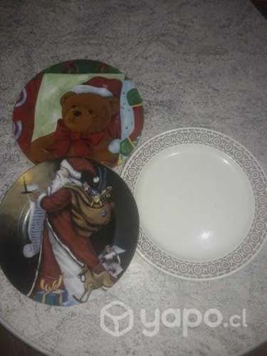 Platos antiguos para adorno de loza