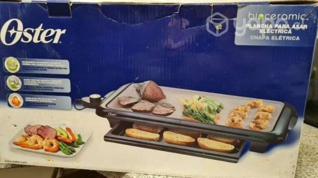 Plancha para asar electrica oster