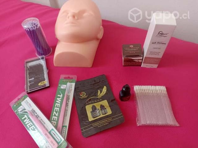 Lote insumos de pestañas