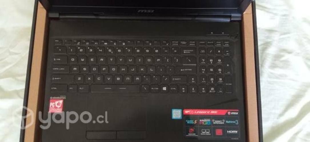 Notebook gamer MSI GP63 leopard 8re. intel i7