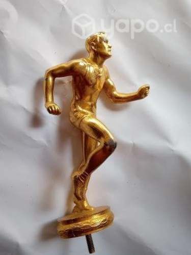 Figura corredor metálica, trofeo