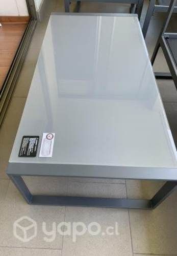 Mesa de centro terraza con vidrio templado. NUEVA