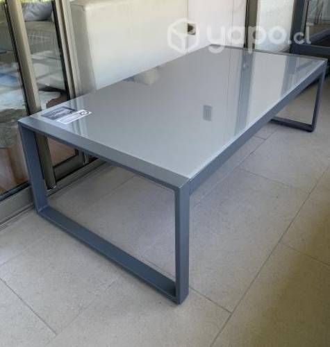 Mesa de centro terraza con vidrio templado. NUEVA