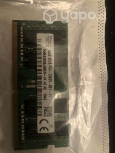 Ram ddr4 de notebook de 16 gb