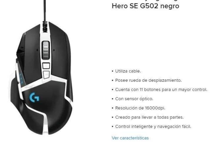 Logitech g502 SE Hero (edición especial)