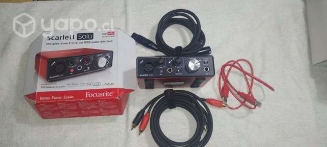 Interfaz focusrite scatlett solo