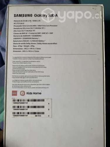 Tablet samsung galaxy tab a