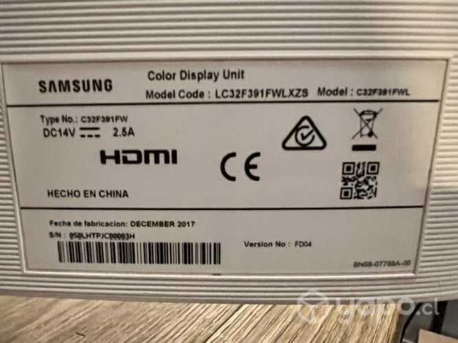 Excelente Monitor Samsung 32, Curvo