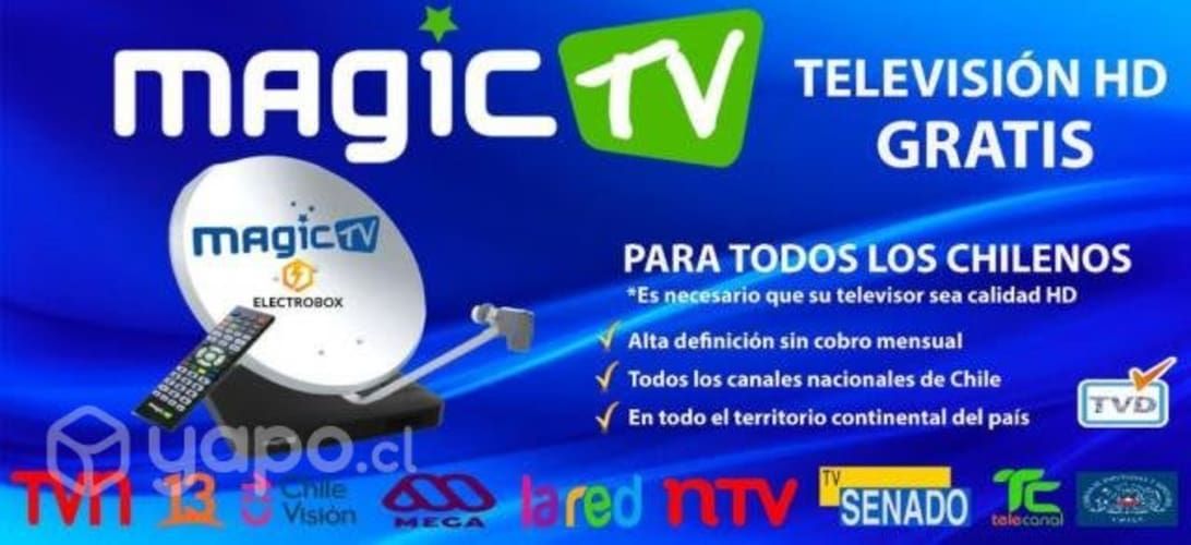 KIT DECODIFICADOR MAGIC TV Hd nacional+ Antena