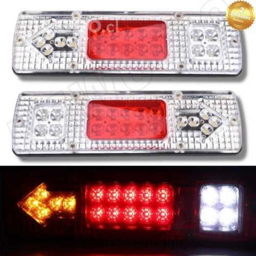 Foco Luz Trasera (par) 12v Iluminación Led Camión