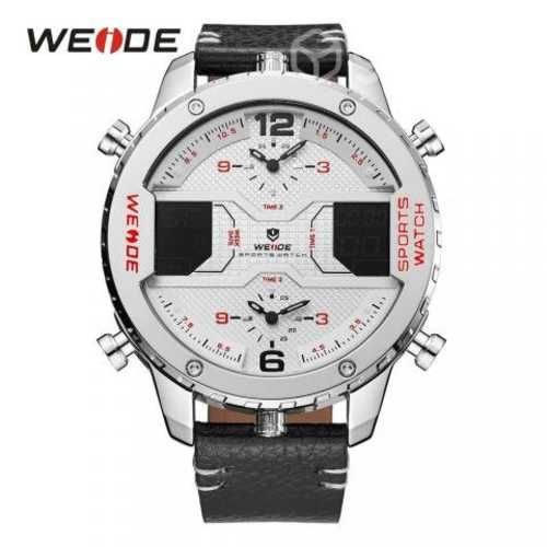 Reloj WEIDE alarma semana reloj para hombre 3 time