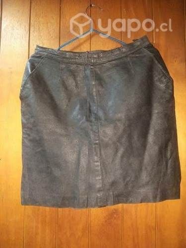 Falda de Cuero Pel y pel