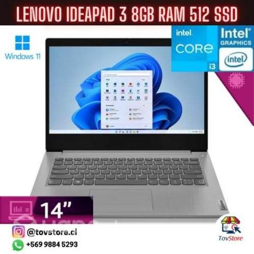 LENOVO IDEAPAD 3 i3 11th gen / 8GB RAM / 512gb SSD