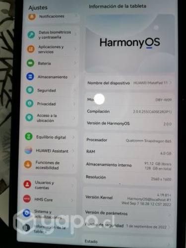 Tablet Huawei MatePad 11 2.5k FullView, 6GB+128GB