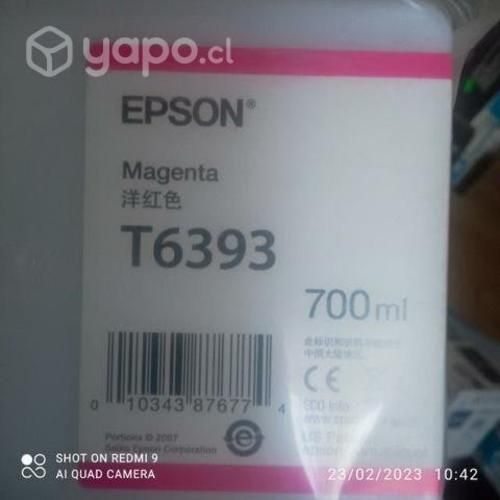 Tinta Epson t6393 magenta original de 700ml