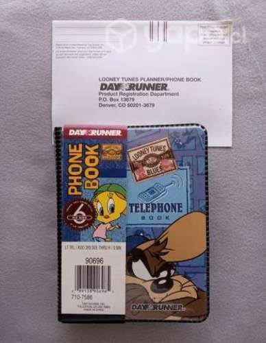 Libreta Original de Teléfono Looney Tunes año 1997