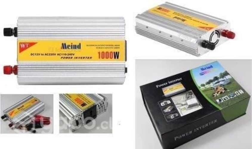Inversor Voltaje Corriente 12V a 220V 1000W Meind