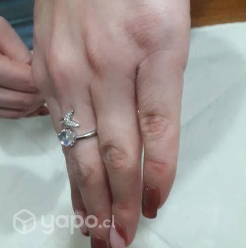 Anillo Para Dama Plata real Sterlina 925 Joyería f