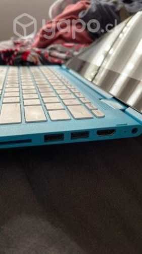 Computador laptop HP stream color celeste
