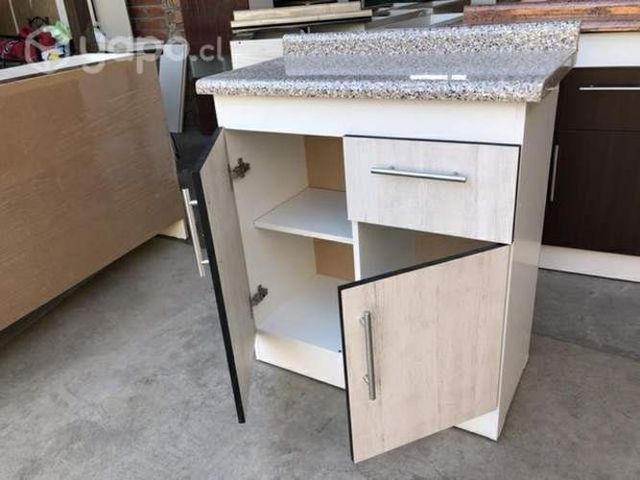 Mueble de cocina meson base 2 cuerpos color enigma