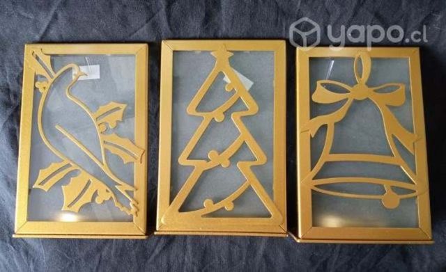 Candelabros Navideños, Metálicos