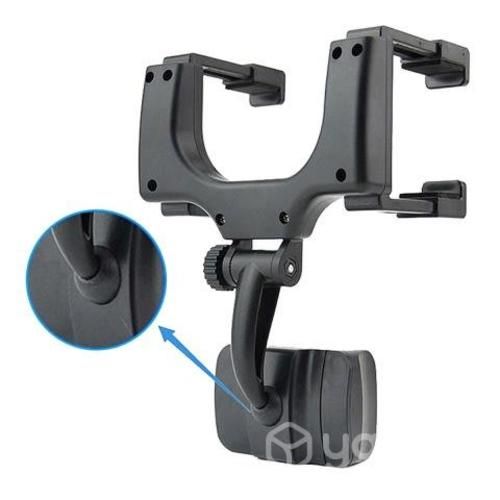 Soporte Celular Espejo Automovil Negro