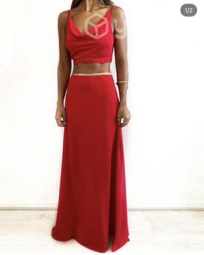 Vestido fiesta gala rojo