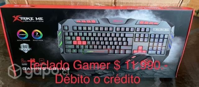 Kit Teclado + Mouse Gaming Xtrike Me 2400 Dpi Negr