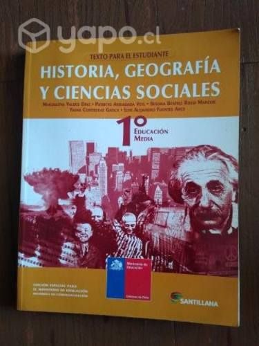 Libro de Historia, Geografía y Cs. Sociales 1° Med