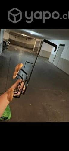 Perchero madera y fierro