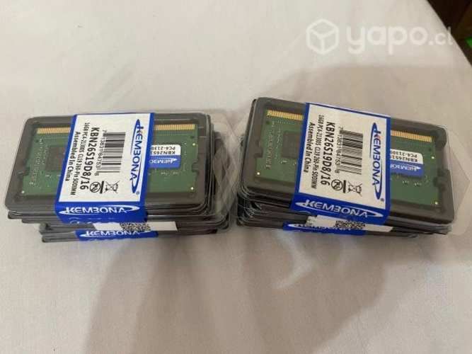 Memoria ram nuevas notebook 8gb y 16 gb