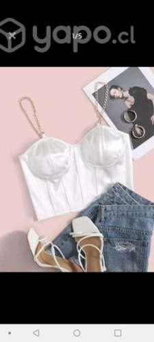 Crop top blanco