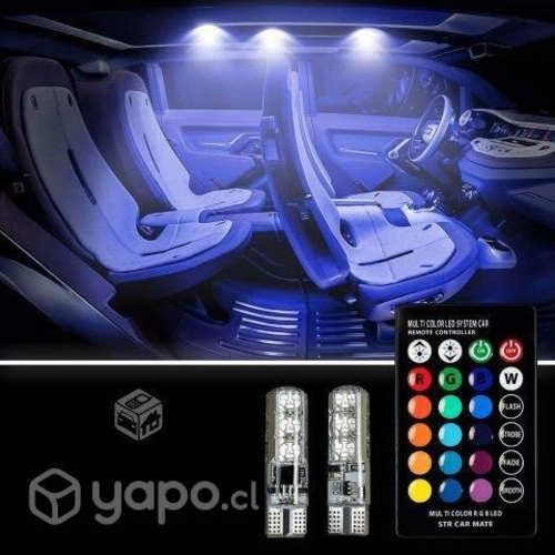 2 Ampolletas RGB Cola Pescado T10 C/control Remoto