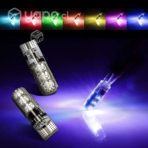 2 Ampolletas RGB Cola Pescado T10 C/control Remoto